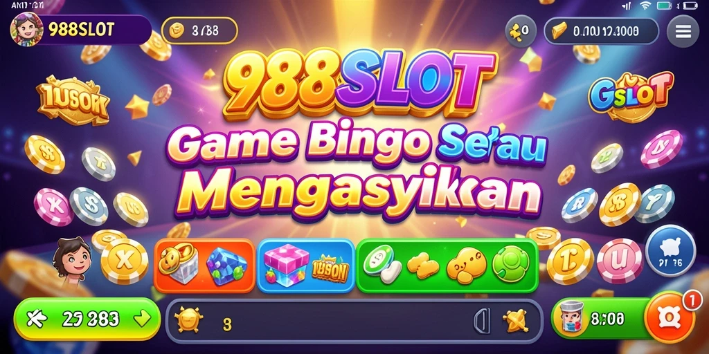 Screenshot utama 988SLOT menampilkan gameplay seru Bingo.