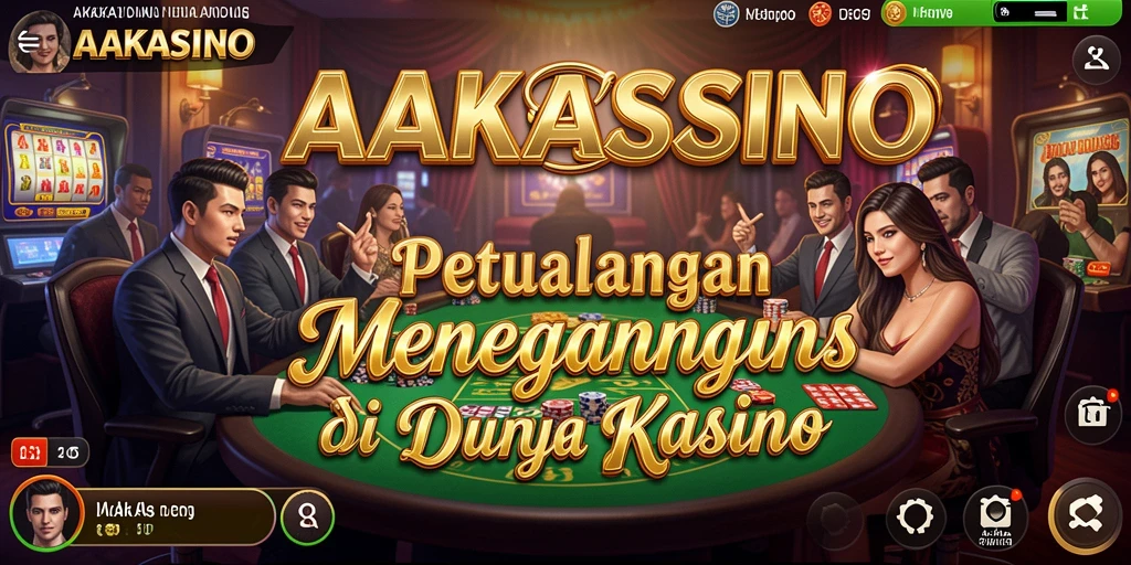 Tampilan menakjubkan gameplay AAKASINO dalam dunia kasino.