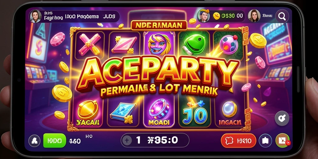 Tampilan gameplay ACEPARTY yang menarik dan seru