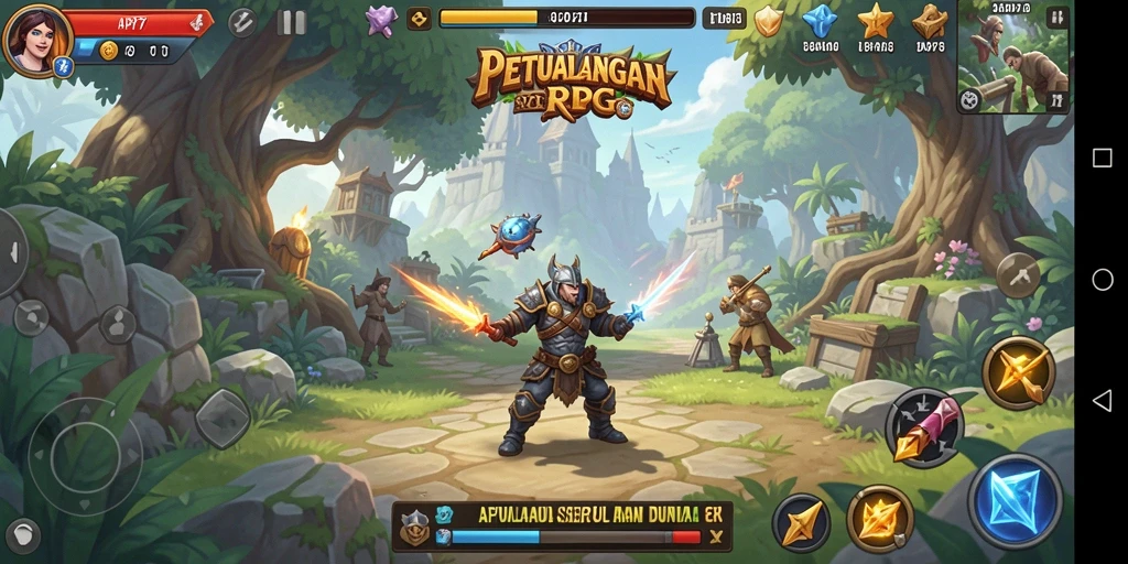 Tampilan menarik dari dunia RPG dalam API77 yang memikat.