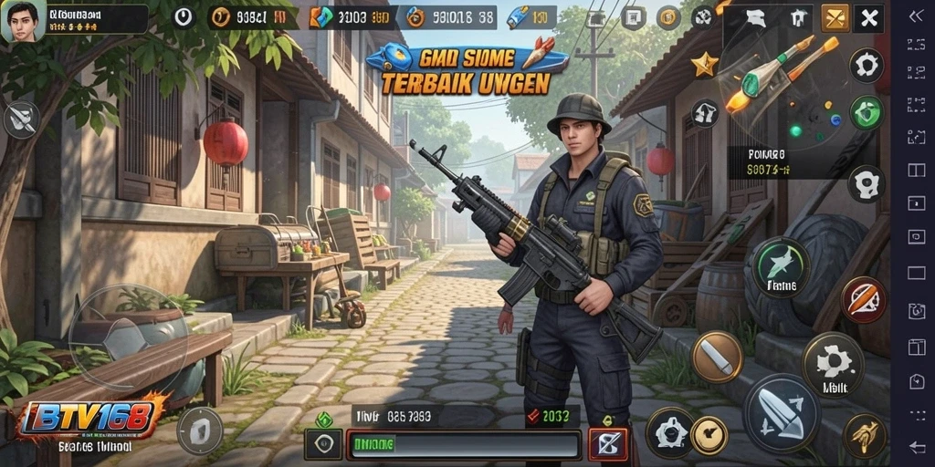 Tampilan gameplay BTV168 yang menampilkan simulasi yang mendalam dan interaktif.
