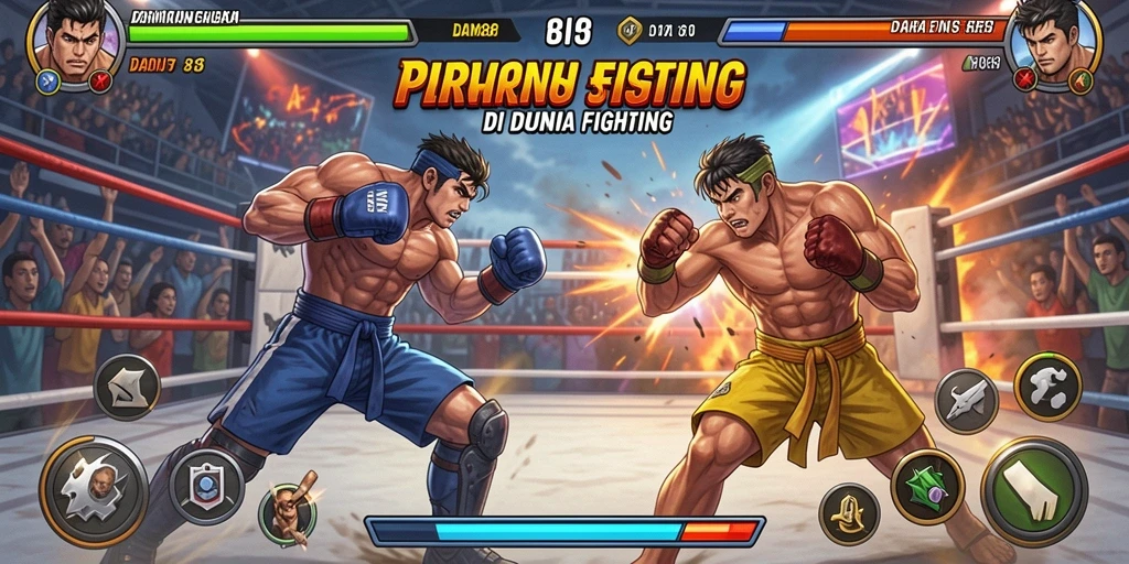 Screenshot gameplay DAM88 menampilkan pertarungan yang mendebarkan dan aksi yang seru.
