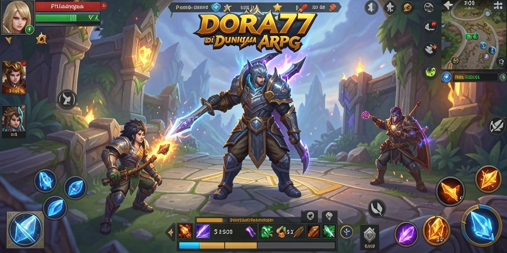 Screenshot gameplay DORA77 yang menampilkan aksi seru dalam pertarungan.