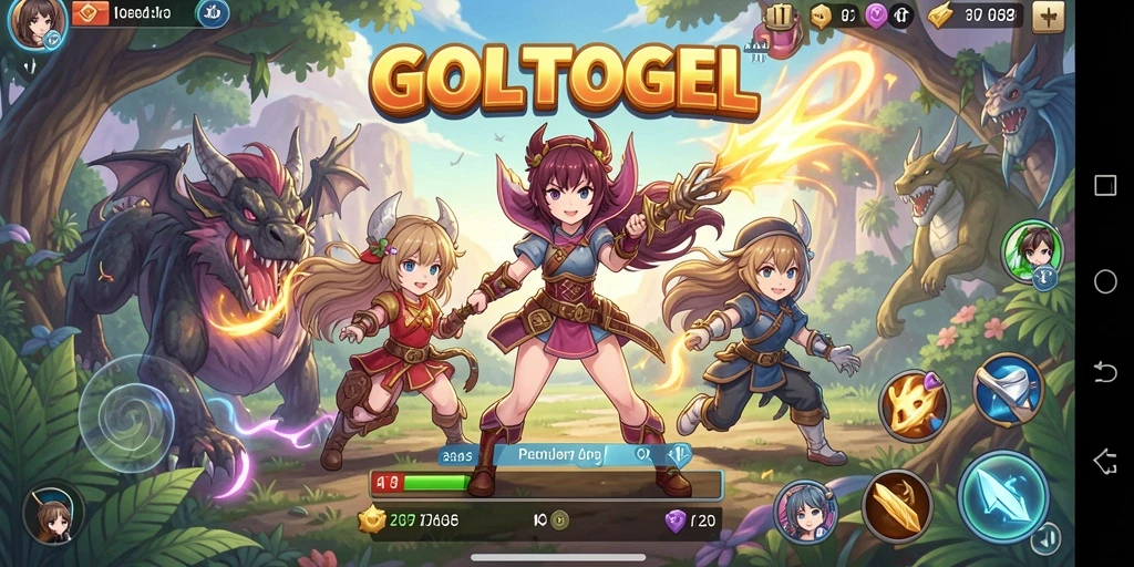 Tampilan menarik dari karakter Anime dalam GOLTOGEL.