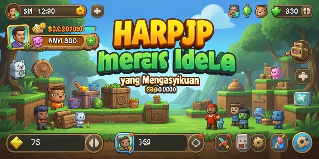 Tampilan permainan Idle yang menarik dan interaktif di HARAPJP.