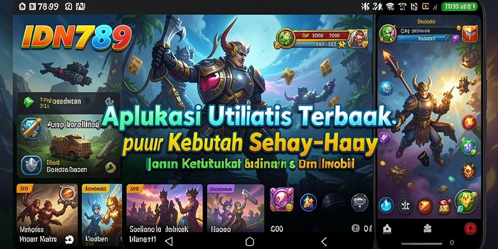 Screenshot fitur utama IDN789 yang menunjukkan antarmuka yang ramah pengguna.