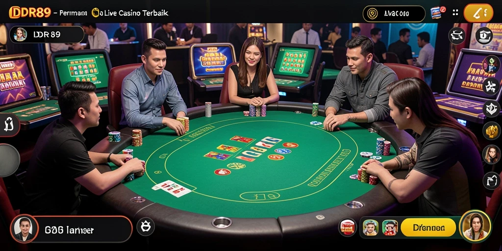 Tampilan menarik dari permainan Live Casino di IDR89.