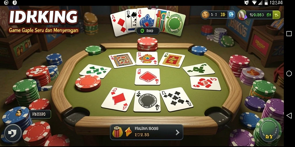 Tampilan gameplay Gaple yang mendebarkan dan strategi menantang.