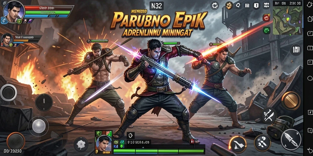 Tangkapan layar aksi seru dalam N32, penuhi adrenalinmu!