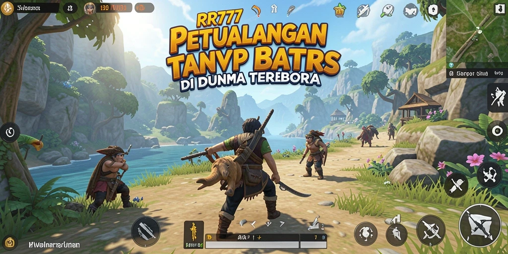 Tampilan dinamis gameplay RR777 dalam dunia terbuka yang menakjubkan.