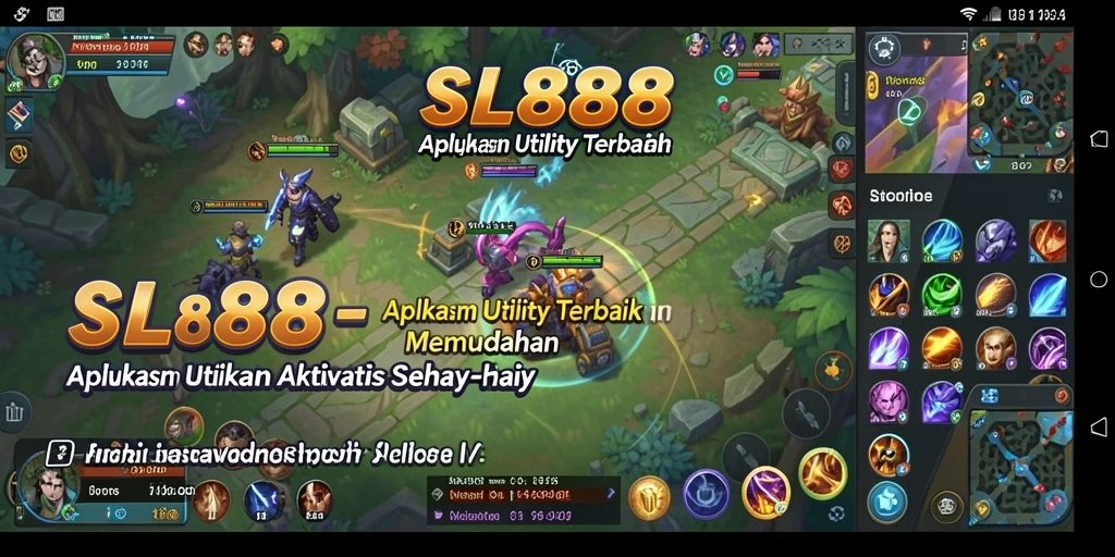 Screenshot utama SL888 menampilkan antarmuka aplikasi Utility yang menarik dan fungsional.