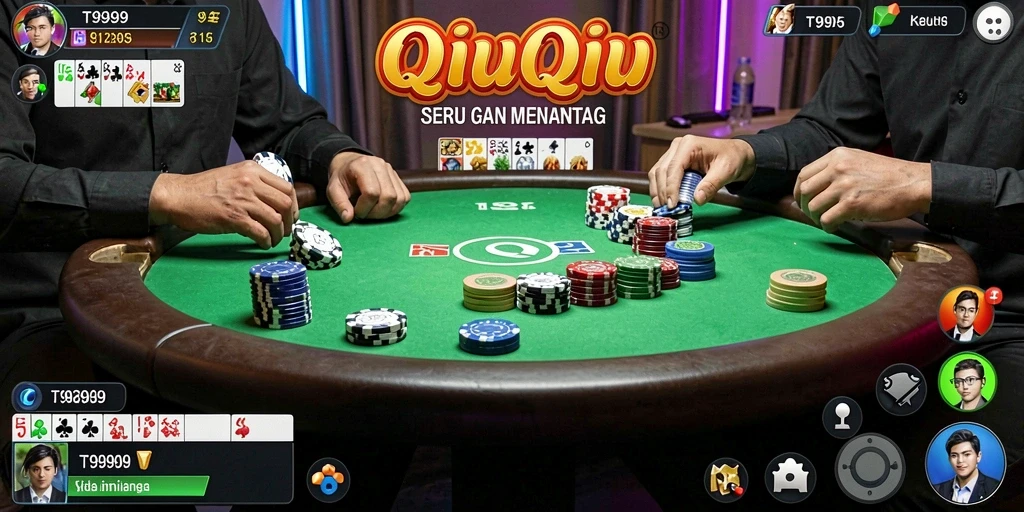 Screenshot gameplay QiuQiu dengan tampilan menarik.