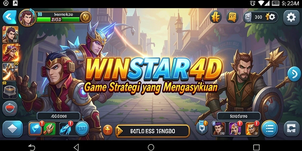 Tampilan gameplay menarik dari WINSTAR4D yang menunjukkan strategi mendalam.